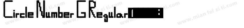 Circle Number G Regular字体转换